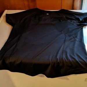 Black short sleeve top with some mesh